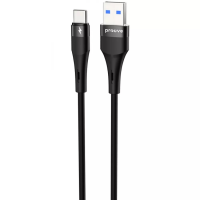 Кабель Proove Light Silicone Plus USB-A to Type-C 15W 3A 1м black