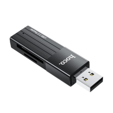 Перехідник Hoco HB20 USB 2.0 to SD TF black