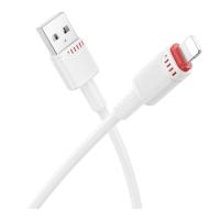 Кабель Borofone BX110 USB-A to Lightning 12W 2.4A 1м white