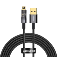 Кабель Baseus Explorer Series Auto Power-Off USB-A to Lightning 12W 2.4A 1м (CATS000401) black