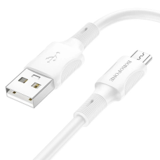 Кабель Borofone BX80 USB-A to Micro USB 12W 2.4A 1м white