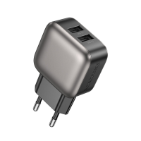 Зарядний пристрій Borofone BAS51A 12W 2.4A 2USB-A black