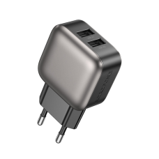 Зарядний пристрій Borofone BAS51A 12W 2.4A 2USB-A black