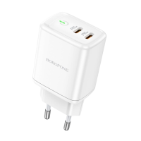Зарядний пристрій Borofone BN9 35W 3A 2USB-C white
