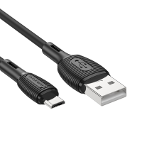 Кабель Borofone BX86 USB-A to Micro USB 12W 2.4A 1м black