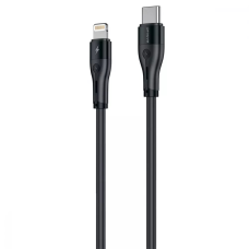 Кабель Proove Soft Silicone Type-C to Lightning 27W 3A 2м black