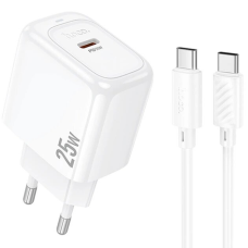 Зарядний пристрій Hoco CS53A 25W 3A USB-C з кабелем C-C white