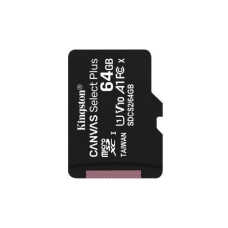 Карта пам'яті Kingston MicroSDXC Canvas Select Plus Gen3 100R A1 64Gb (sd adapter)