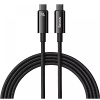 Кабель Baseus Tungsten Gold Type-C to Type-C 240W 2м black