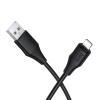 Кабель Hoco X124 USB-A to Lightning 12W 2.4A 1м black