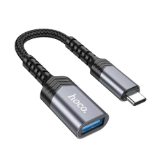Перехідник Hoco UA24 Type-C to USB 3.0 gray