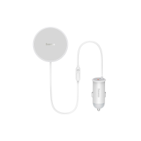 АЗП Baseus CW01 Magnetic Wireless Car Mount 40W 3A USB-A white