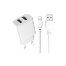 Зарядний пристрій XO L109 12W 2.4A 2USB-A з кабелем A-L white