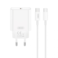 Зарядний пристрій XO CE32 20W 3A USB-C з кабелем C-C white