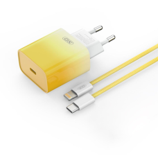 Зарядний пристрій XO CE18 30W 3A USB-C з кабелем C-L yellow