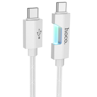 Кабель Hoco U123 Type-C to Type-C 60W 3A 1.2м gray