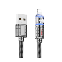 Кабель Hoco U122 USB-A to Lightning 12W 2.4A 1.2м black