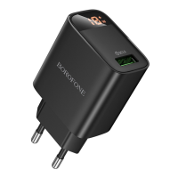 Зарядний пристрій Borofone BA95A 18W 3A USB-A black