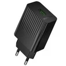 Зарядний пристрій Borofone BAS72A 18W 3A USB-A black