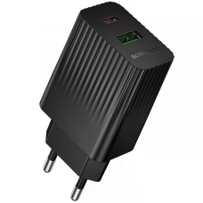 Зарядний пристрій Borofone BAS76A 30W 3A USB-A+USB-C black