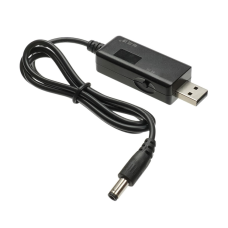 Кабель для роутера USB to DC 5.5 x 2.5мм 12V 0.8м black