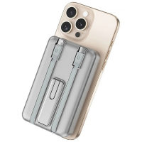 Power Bank WIWU Wi-P056 Magnetic 22.5W+PD20W (10000 mAh) silver
