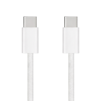 Кабель для iPhone 15 Type-C to Type-C 60W 1м (NO LOGO) white