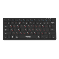 Клавіатура бездротова Maxxter KBW-C01B UA black