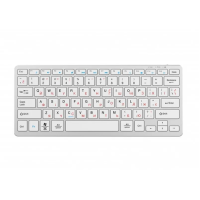 Клавіатура бездротова Maxxter KBW-C01B UA white