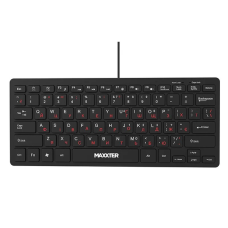 Клавіатура дротова Maxxter KBM-C01B UA black