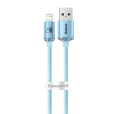 Кабель Baseus Crystal Shine Series USB-A to Lightning 12W 2.4A 1.2м (CAJY001103) sky blue