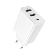Зарядний пристрій Borofone BA105A 15W 3A 2USB-A+USB-C white
