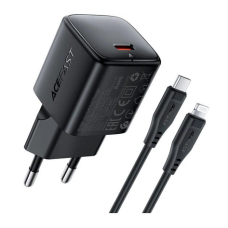 Зарядний пристрій Acefast A118 30W 3A USB-C з кабелем C-L black
