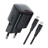 Зарядний пристрій Acefast A118 30W 3A USB-C з кабелем C-С black