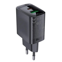 Зарядний пристрій Acefast A78 20W 3A USB-A+USB-С black