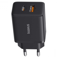 Зарядний пристрій Baseus Cube Fast Charger 30W 3A USB-A+USB-C (P10111404113-00) black