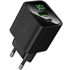 Зарядний пристрій Hoco CS84A 30W 3A USB-A+USB-C black