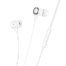 Навушники Hoco M116 3.5мм з мікрофоном 1.2 м white