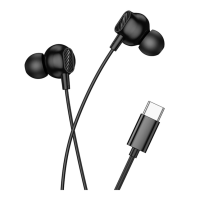 Навушники Hoco M117 Type-C з мікрофоном 1.2 м black