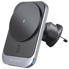 Автотримач Proove Square Magnetic Pro 15W metal gray