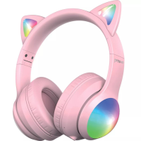Навушники bluetooth Proove Kids LumiCat (APP) pink