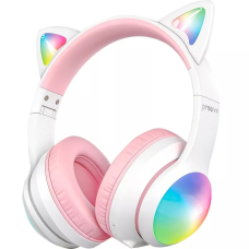 Навушники bluetooth Proove Kids LumiCat (APP) white pink