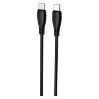 Кабель Proove Simple Silicone Type-C to Type-C 60W 3A 1м black