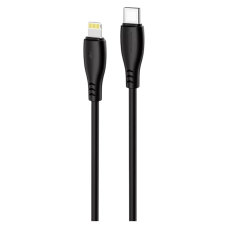 Кабель Proove Simple Silicone Type-C to Lightning 27W 3A 1м black