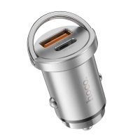 АЗП Hoco NZ10 45W 3A USB-A+USB-C gray