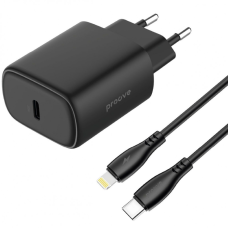 Зарядний пристрій Proove Silicone Power 2 20W USB-C з кабелем C-L black