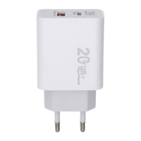 Зарядний пристрій CT-13 20W 3A USB-A+USB-C (тех пак) white