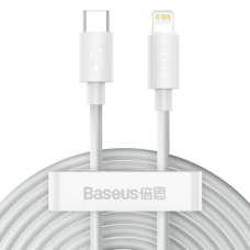 Кабель Baseus Simple Wisdom USB-C to Lightning 20W 2.4A (2pcs/set) 1.5м white