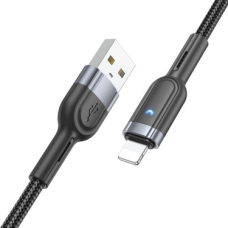 Кабель Hoco U117 USB-A to Lightning 2.4A 1.2м black