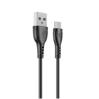 Кабель Wibrand Boa USB-A to Micro USB 12W 2.4A 1м black